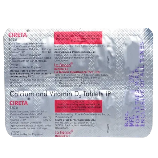 cireta tablet 10's